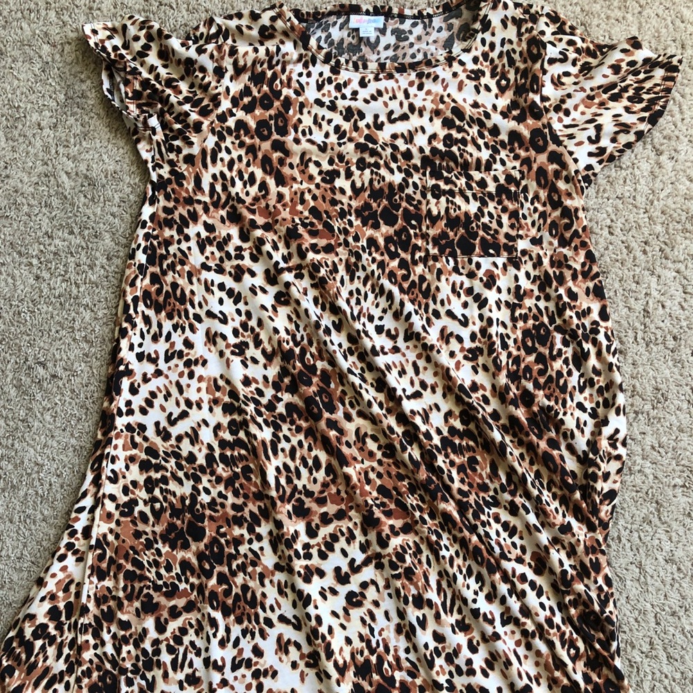 Super rare Cheetah print LuLaRoe Carly dress